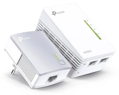 Image de Kit de 2 adaptateurs Powerline WLAN AV600 avec 2 ports LAN
