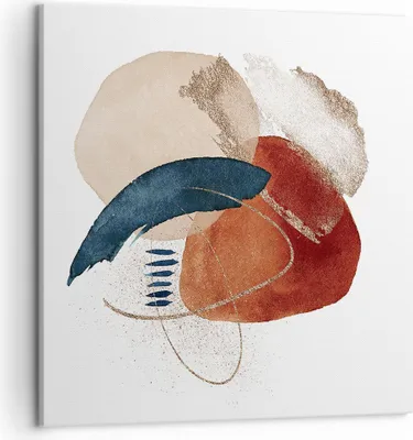 Produktbild von Bild auf Leinwand - Leinwandbild - Einteilig - Abstraktion Flecken Modern - 50x50cm - Wand Bild - Wanddeko - Wandbilder - Leinwanddruck - Bilder - Wanddekoration - Leinwand bilder - AC50x50-4561