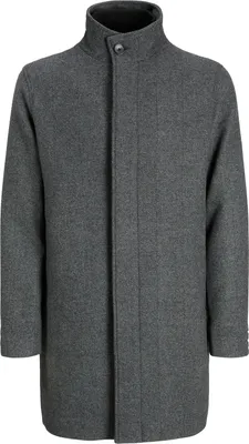 Produktbild von JACK & JONES Herren Wollmantel KEITH Wool Blend Stancollar Coat SN