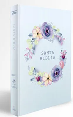 Immagine prodotto di Biblia Rvr 1960 Letra Grande, Manual, Tapa Dura Con Nombres de Dios, Flores Azul / Bibbia spagnola Rvr 1960 Formato maneggevole, Lp, Hc con Nomi di Dio, Fiori Blu