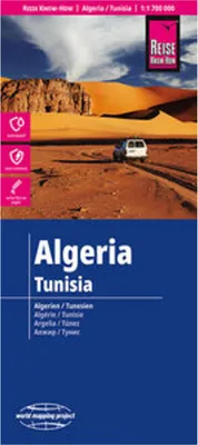 Obrázok produktu pre Cestovateľská mapa Alžírsko, Tunisko – Algeria, Tunisia (1:1 700 000)