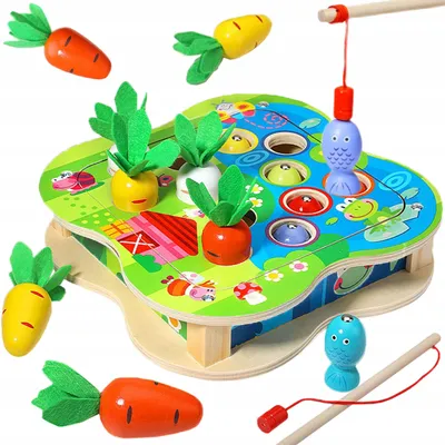 Produktbild von Holz Kunststoff Anglerspiel Geschicklichkeitsspiel für Kinder