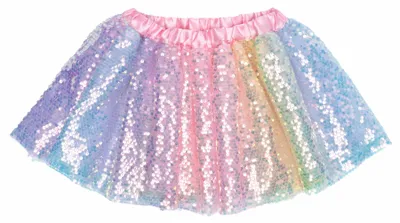 Image de Jupe à paillettes pour enfants, effet ombré, pour 4-6 ans