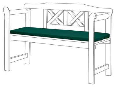 Produktbild von Gartenbankauflage – Wasserabweisendes Bankkissen mit Komfortfüllung – Bequemes Sitzpolster für Garten, Terrasse und Balkon