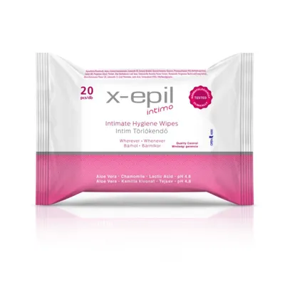 Image de X-epil Intimo Lingettes d'hygiène intime Aloe & Chamomile