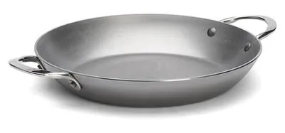 Produktbild von Runde stahlbratpfanne mit 2 griffen, 28 cm De buyer 5652.28