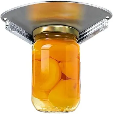 Produktbild von Verbesserter Edelstahl-Glasöffner unter dem für Senioren, Glasöffner unter dem für schwache Hände, Glasdeckel- & Flaschenverschlussöffner, Dosenöffner unter der Arbeitsplatte