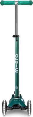 Immagine prodotto di Micro Maxi Scooter Deluxe ECO LED verde - monopattino sostenibile per bambini con ruote a LED