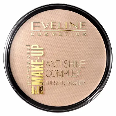 Zdjęcie produktu dla Eveline Cosmetics Art Professional Make-up – puder, matujący efekt, krycie, Odcień 32 – Pakiet 3 szt.