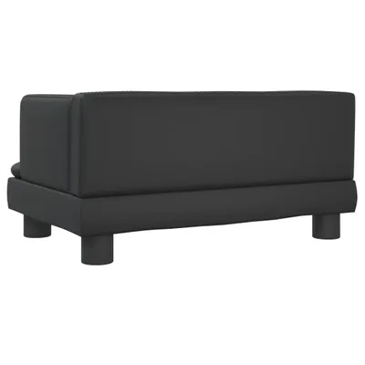 Produktbild von vidaXL Hundebett Schwarz 60x40x30 cm Kunstleder