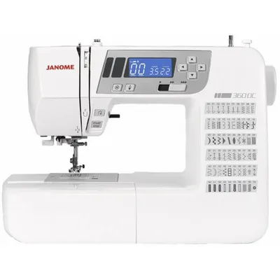 Produktbild von Janome 360 DC Computer-Nähmaschine, 60 Nähprogramme, 7 mm Stichbreite, Freiarm, LCD, Einfädler