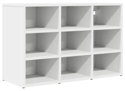 Obrázek produktu pro vidaXL Botník s policí Bílý 77,5 x 30 x 51 cm Materiál na bázi dřeva