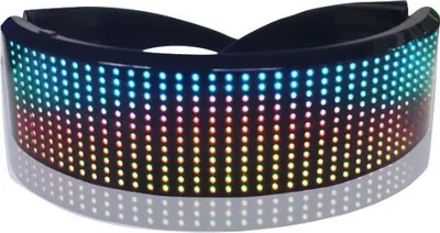 Produktbild von INF Vollfarbige LED-Brille mit App-Steuerung für Partys & DJ-Events