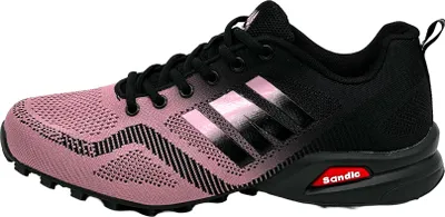 Produktbild von Nowalnd Herren Damen Sneaker Sportschuhe Laufschuhe Turnschuhe Runners,Helllila/Schwarz,37