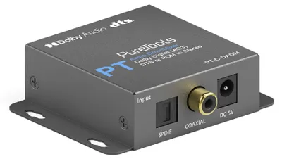 Produktbild von PureTools Digital Analog Wandler Audio Konverter Dolby DTS DownMixer Stereo