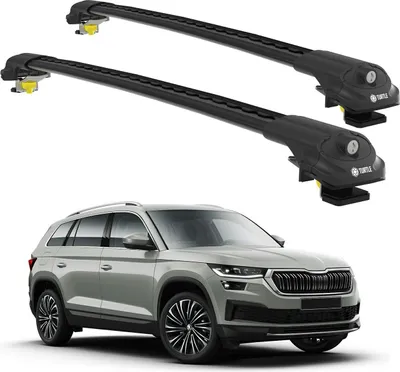 Produktbild von TURTLE STREŠNÝ NOSIČ AIR-1 SKODA KODIAQ NS7 2017 - 2024 , Čierna