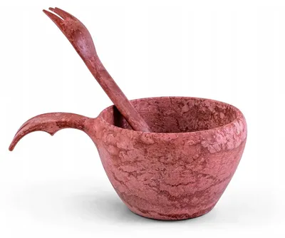 Produktbild von Kupilka, Besteckset mit Becher, 370 ml, rot