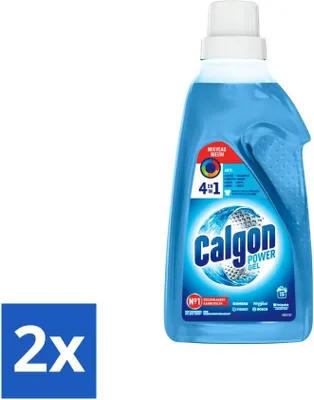 Obrázek produktu pro Calgon – čistič praček – gel – proti usazeninám vodního kamene, zbytkům pracích prostředků a pachům – 750 ml – 15 pracích cyklů – výhodné balení – 2 kusy