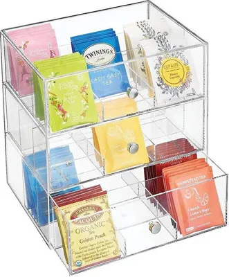Produktbild von Famanu Küchenorganizer mit 3 Schubladen - transparente Aufbewahrungsbox