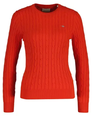 Image de Pull en coton extensible Gant, col en V