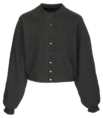 Produktbild von Damen Bluse mit Rundhalsausschnitt, reguläre Passform, grau, Größe S