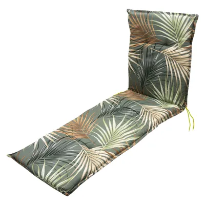Immagine prodotto di Cuscino universale per sdraio "Palme" con cinghia di regolazione - 190 x 60 cm - Cuscino per sdraio in multicolore con cinghia di regolazione
