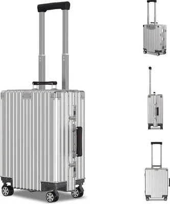 Immagine prodotto di Voyagoux® ICON Valigie da trasporto - Trolley - Con ruote - 42 litri - Chiusura TSA - Alluminio