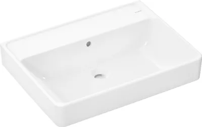 Produktbild von Hansgrohe Waschtisch Xanuia Q 650x480mm ohne Hahnloch mit ?berlauf wei?, 60245450