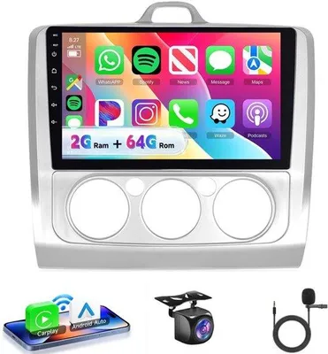 Zdjęcie produktu dla Radio samochodowe Android 15 - 9-calowy ekran dotykowy HD - moc 45W - Bluetooth, USB, Wi-Fi - do samochodów Ford Focus (2004-2011)