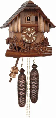 Immagine prodotto di Engstler - 439/8 - Orologio a cucù - Movimento a catena di 8 giorni - Noce - 28 cm