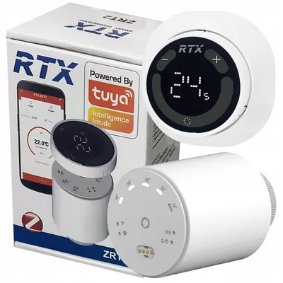 Produktbild von RTX ZRT2 Intelligenter Thermostatkopf mit Fernfühler Zigbee