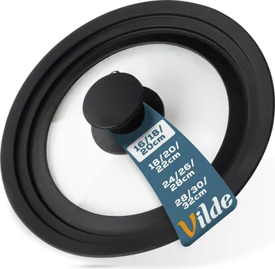 Obrázek produktu pro Vilde | Univerzální víko - 16/18/20 cm - Silikonové - Tepelně odolné - Kuchyňské příslušenství