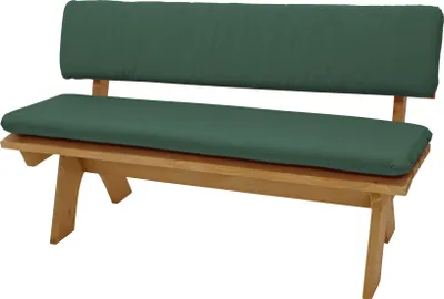Produktbild von DEGAMO Bankauflage Polsterauflage Auflagenset DALLAS für Bank 3-sitzer 150cm, dunkelgrün, 2-teilig
