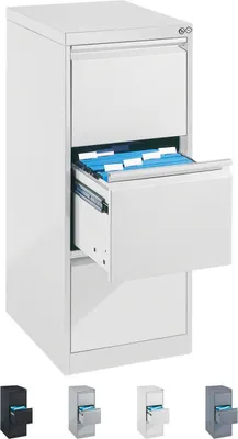 Produktbild von Hängeregistraturschrank mit 3 Schubladen Hängeregister 104x43x59 cm Einbahnig