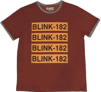 Image de Blink 182 - T-Shirt Logo pour homme/femme unie RO10207 (XXL) (Rouge)