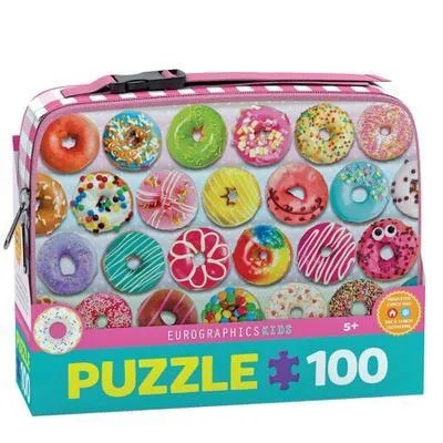 Immagine prodotto di Eurographics Puzzle Delightful Donuts mit Lunchbox, 100 Teile, 48 x 33 cm, 9100-5825