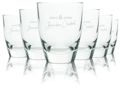 Produktbild von 6x Bombay Sapphire Gin Glas 0,25l Tumbler Longdrink Tonic Gläser Gastro Bar