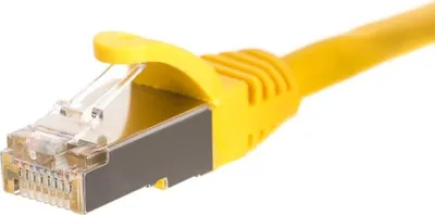 Obrázok produktu pre Patchcord RJ45, zaplavovaný plášť Netrack, cat. 5e FTP/STP, 5 m žltý