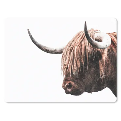 Produktbild von MuchoWow® Mauspad Mousepad Schottischer Highlander - Kuh - Hoorn 40x30 cm - Mousepads - Maus Mat - Pad - Mausunterlage - Anti Rutsch