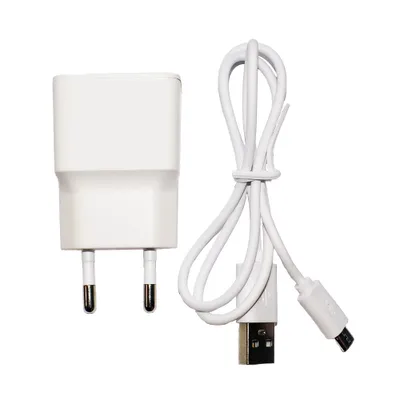 Obrázok produktu pre Napájací adaptér na USB s káblom micro USB, biely