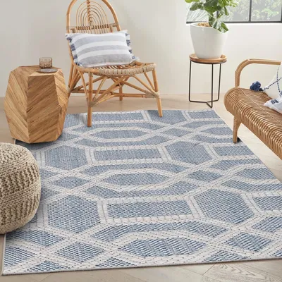 Produktbild von Conceptum Hypnose, Woopamuk389, Teppich (120 x 180), 70 % BAUMWOLLE / 30 % POLYESTER, Blau, 120 x 180 cm