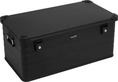Produktbild von ALUBOX Lagerkiste Campingkiste - schwarz - rostfrei - spritzwassergeschützt - Werkzeugkiste