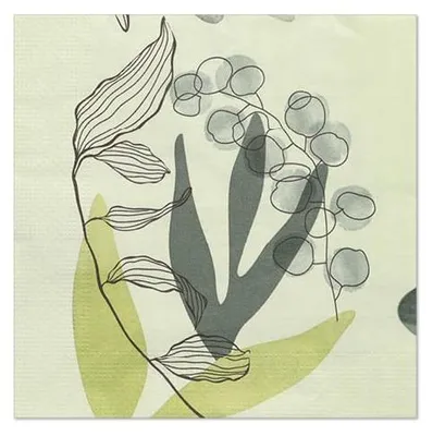 Produktbild von PAPSTAR Servietten 1/4-Falz, 33x33 cm, "Nature", 3-lagig | Folie (20 Stück)