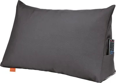 Produktbild von sleepling – Rückenkissen, Keilkissen für Bett und Sofa, 70cm breit, dunkelgrau, Lendenkissen, Lesekissen