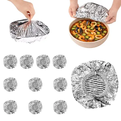 Image de Omgoods - 60 couvercles alimentaires réutilisables en aluminium