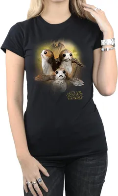 Produktbild von Star Wars - "The Last Jedi" T-Shirt für Damen BI42701 (L) (Schwarz)