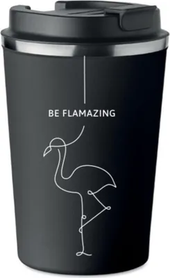 Produktbild von Premium Thermobecher mit Aufdruck BE FLAMAZING FLAMING 350ml 0,35l KT_016