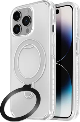 Produktbild von Avizar, MagSafe Hülle für Apple iPhone 14 Pro Stoßfest mit Klappständer, Weiß