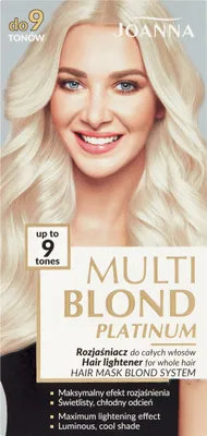 Obrázek produktu pro Joanna Vysoce účinný rozjasňovač vlasů - Platinum Blond- až o 9 tónů.