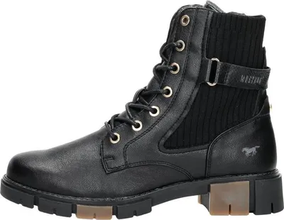 Image de Mustang Veterschoenen Hoog  Veterschoenen Hoog - Zwart - Maat 36